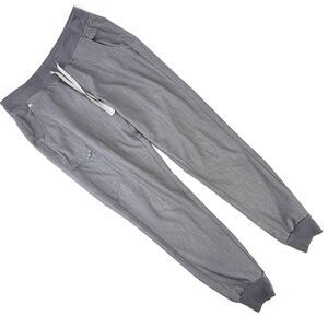 Figs Zamora Jogger Scrubs Womens Large Tall LT Gray Technical Athleisure Medical